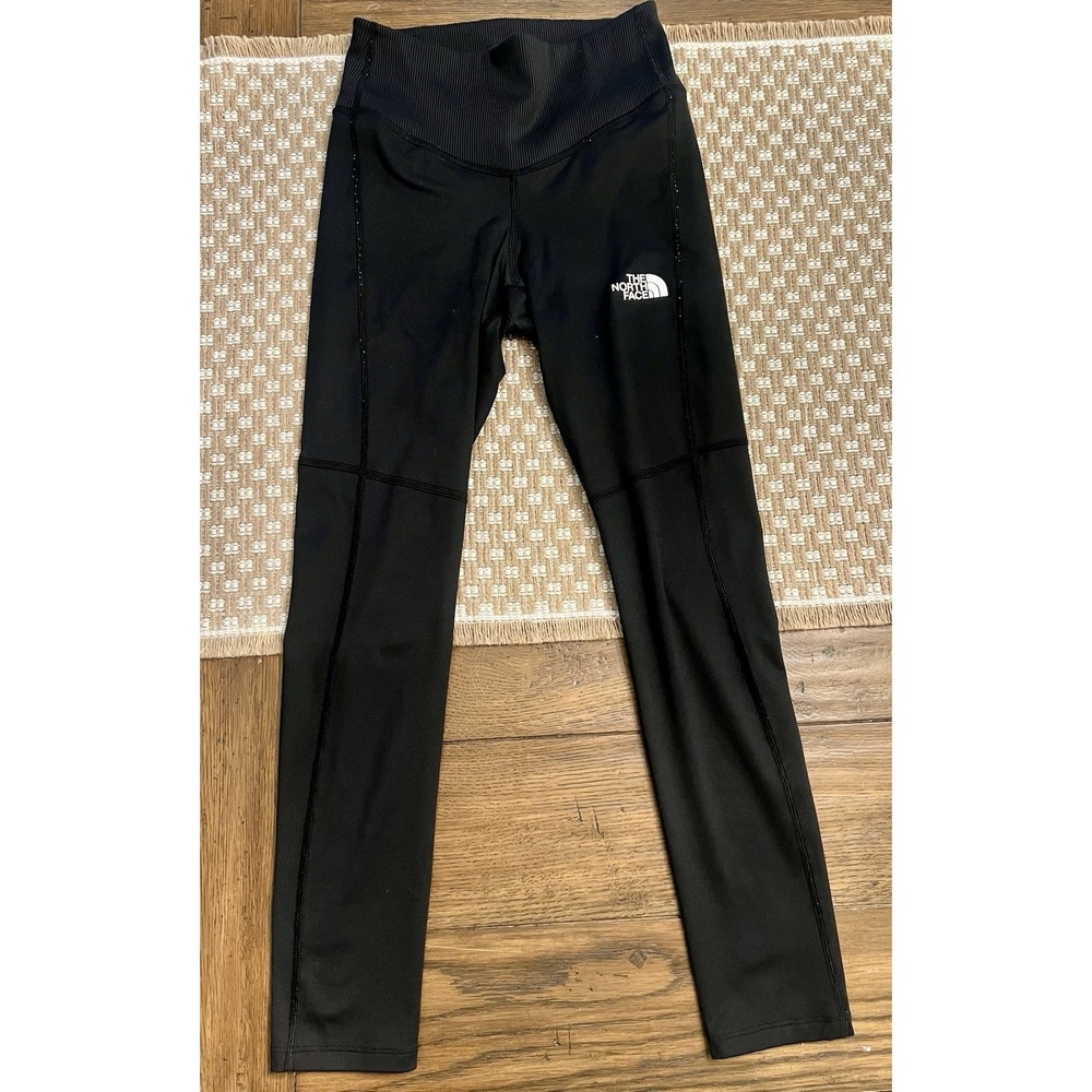 North Face Blk Womens‎ Sz S High-Rise Motivation Ribbed Waistband Tights